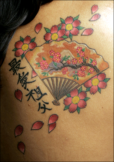 cherry blossoms flowers tattoos